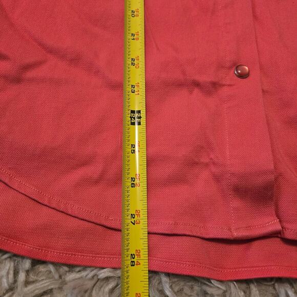 Liverpool Longline Shacket in Pink Watermelon Lagenlook Office Stitch Fix Sz LG - Picture 7 of 10